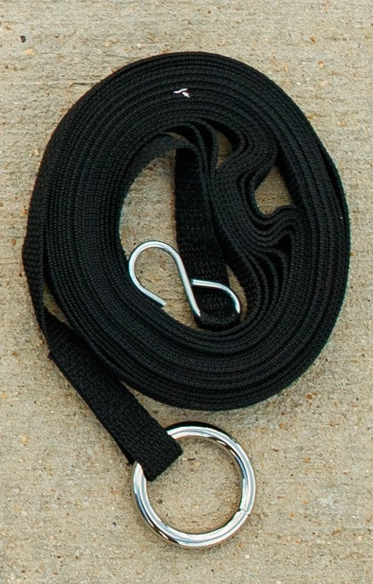 Boar Blanket measuring strap for positioning T-posts during trap setup